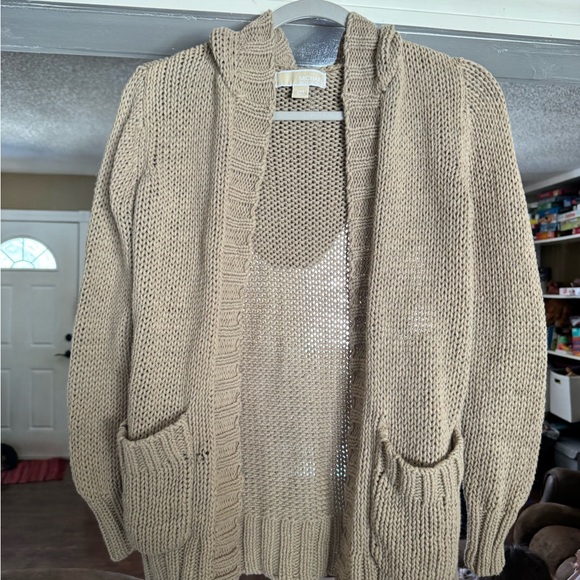 Michael Kors Sweaters - Michael Kors Beige Women's Knitted Cardigan